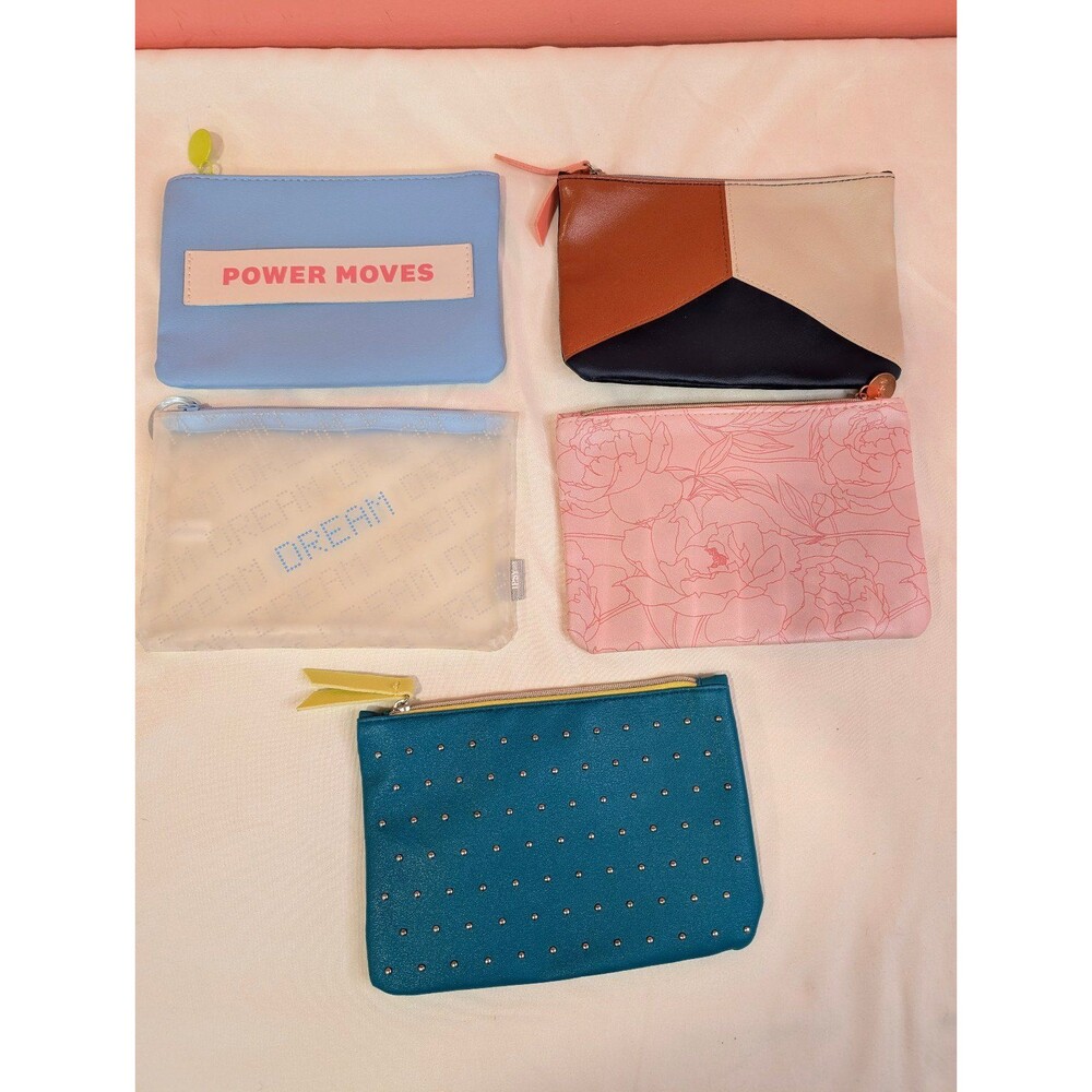 Bundle of 5 Ipsy Makeup Bags Small
